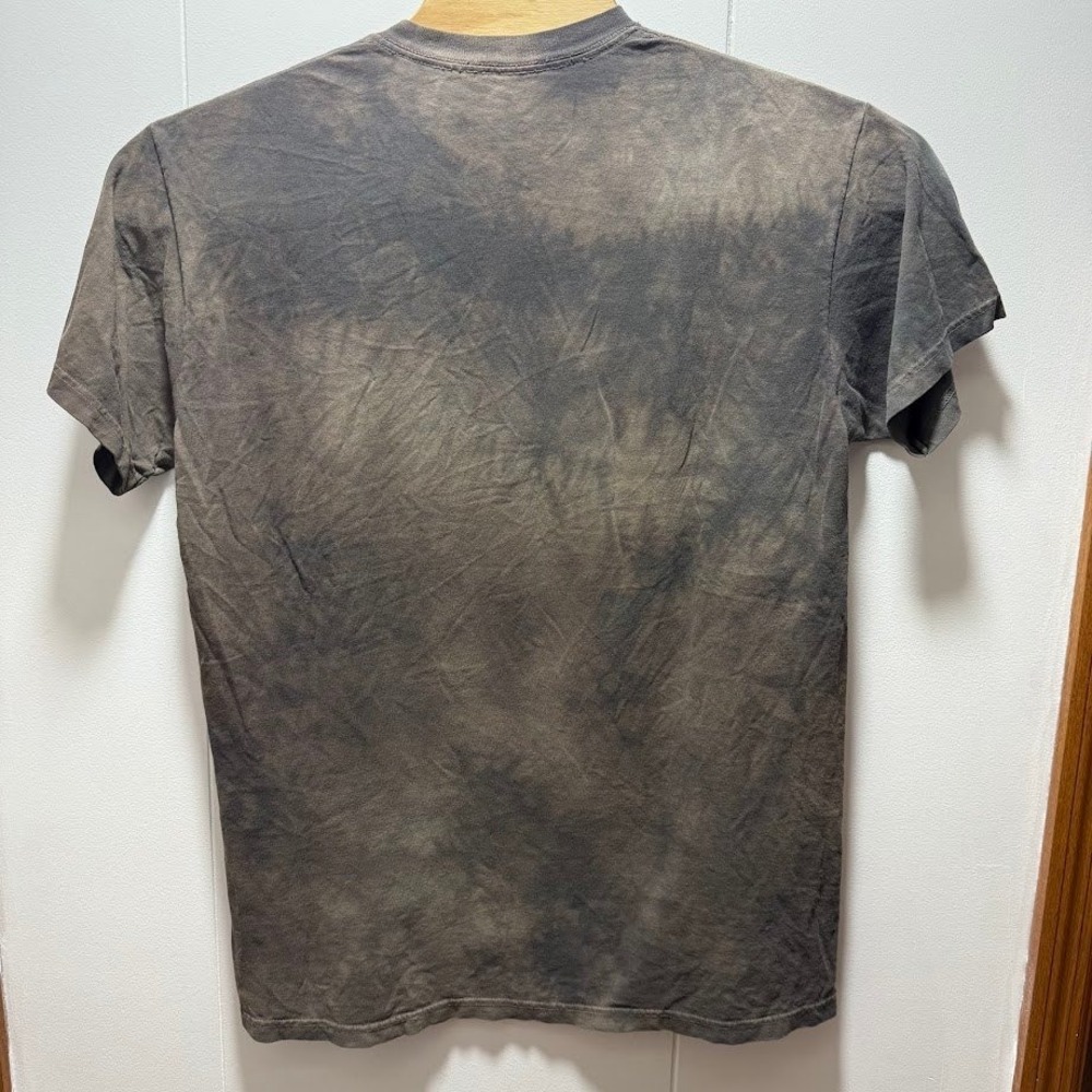 The Mountain Mens Buck Deer Forest Graphic Tie Dye T-Shirt Brown Large - Picture 4 of 4
